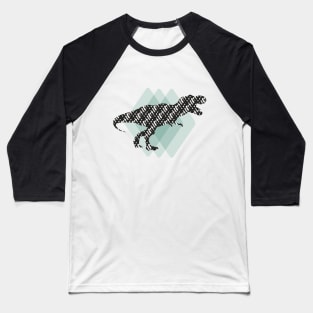 T-Rex Pop Art Baseball T-Shirt